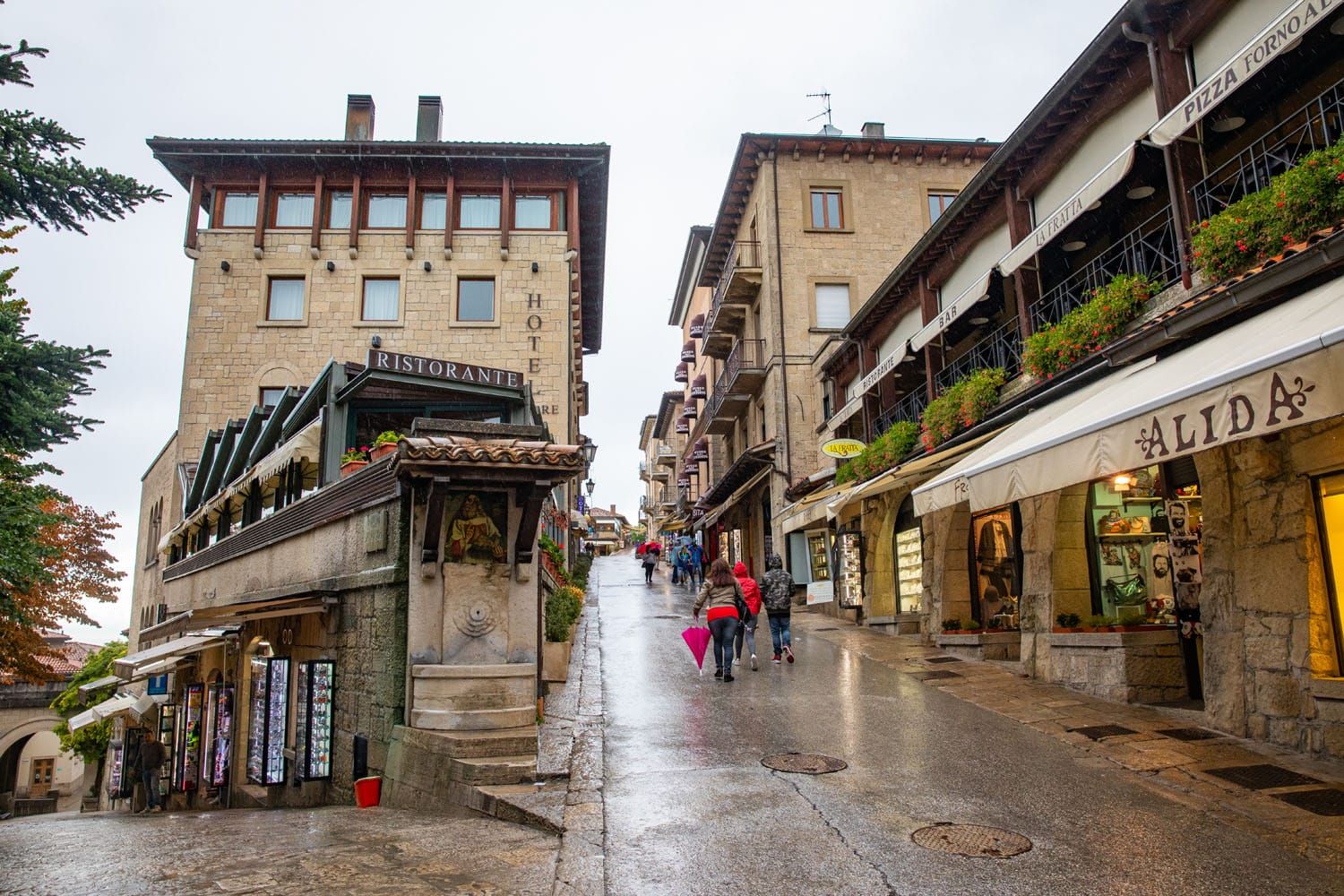 San Marino in the Rain