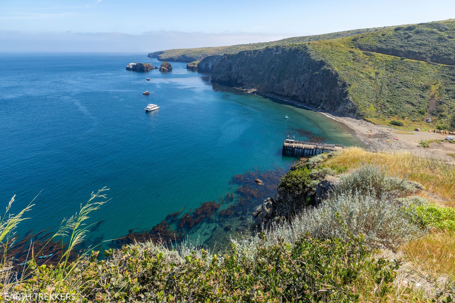 Scorpion Anchorage Channel Islands from the Potato Harbor Trail