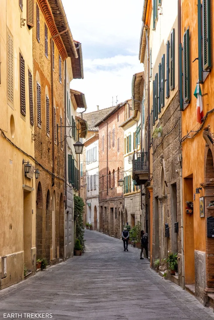 Street in Montalcino Italy
