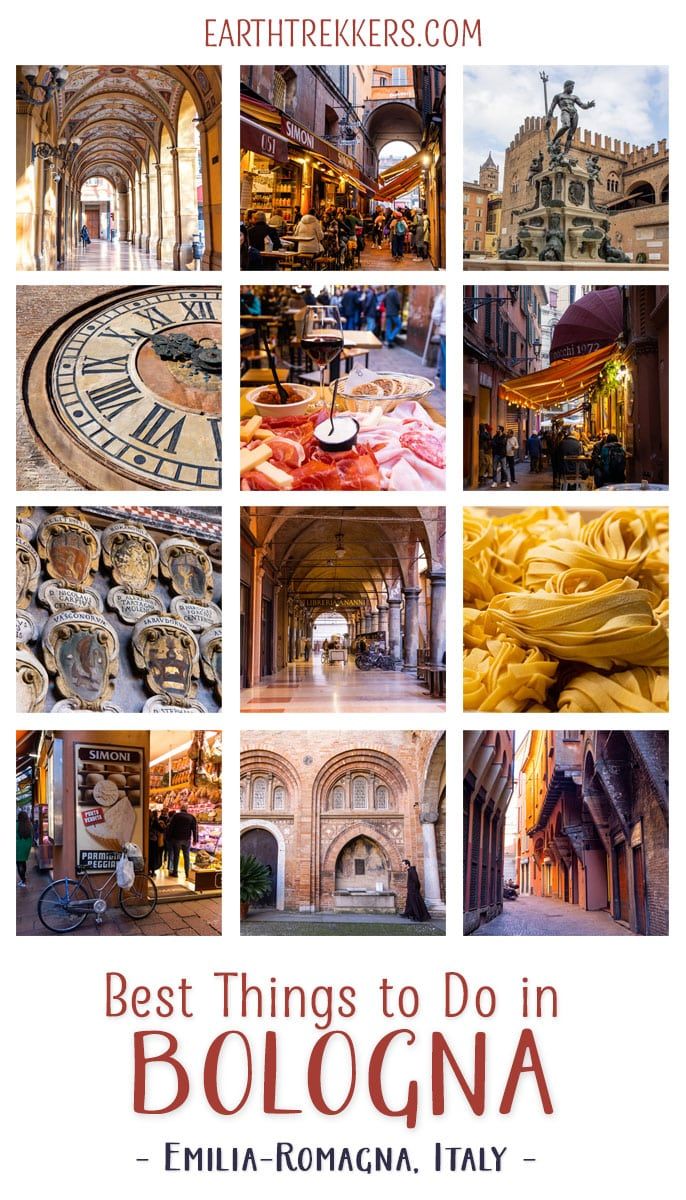 Best things to do in Bologna, Italy: food tours, cooking classes, the Quadrilatero, climb a medieval tower or two, take a day trip to Ferrari, Lamborghini, or a Parmesan cheese factory.