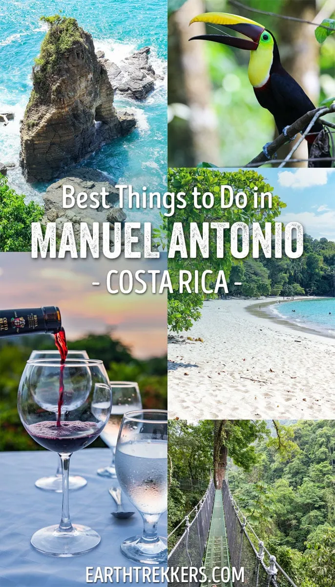 Best things to do in Manuel Antonio, Costa Rica. Best beaches, ziplining tours, night tours and how to day trip to Marino Ballena National Park and Nauyaca Waterfall.