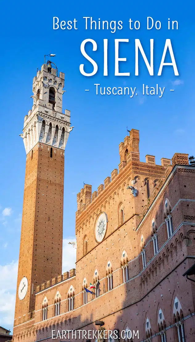 Best things to do in Siena, Italy: the cathedral, Piazza del Campo, and Torre del Mangia. Plus, the best day trips from Siena.