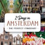 2-day Amsterdam Itinerary. Visit the Rijksmuseum, Van Gogh Museum, Jordaan, Keukenhof, Anne Frank House, and more.