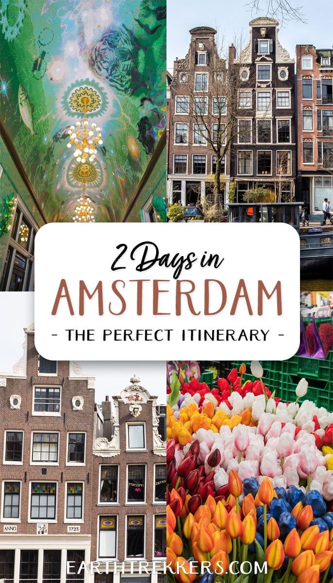 2-day Amsterdam Itinerary. Visit the Rijksmuseum, Van Gogh Museum, Jordaan, Keukenhof, Anne Frank House, and more.