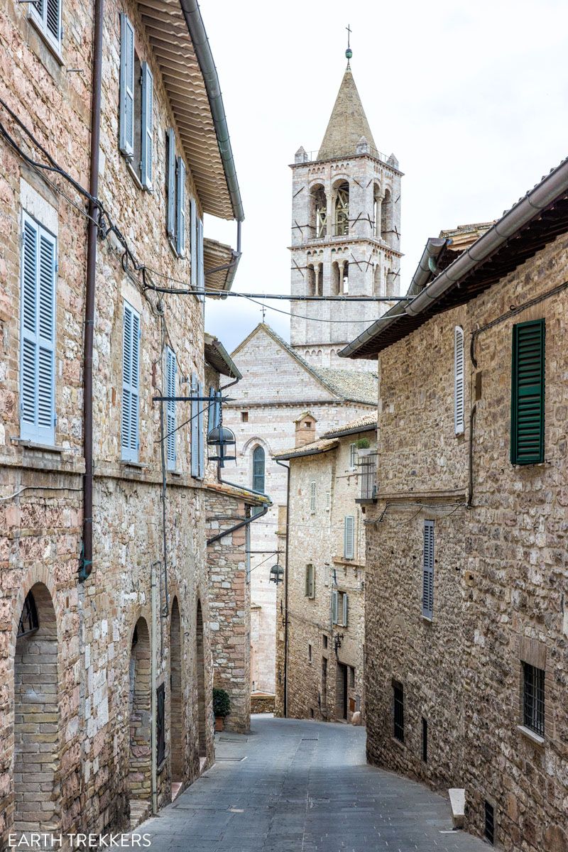 Assisi Side Street Umbria Italy