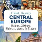 Two week Central Europe itinerary: Munich, Germany; Salzburg, Hallstatt, and Vienna, Austria; Cesky Krumlov and Prague, Czech Republic - all by train (plus money saving tips).
