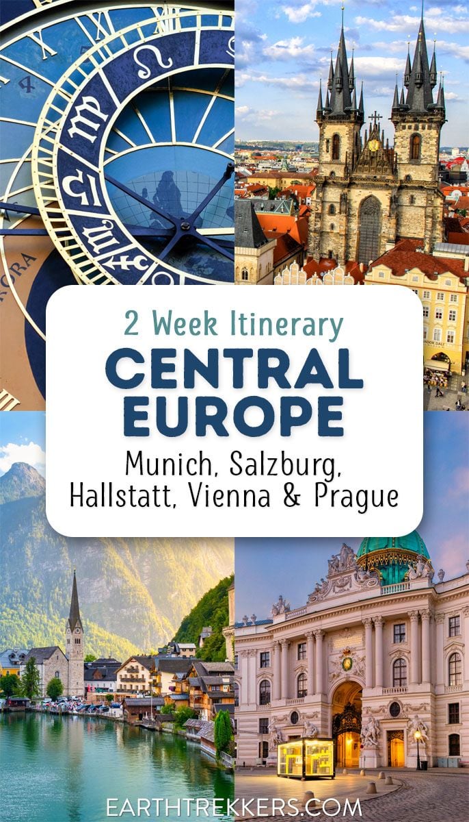 Two week Central Europe itinerary: Munich, Germany; Salzburg, Hallstatt, and Vienna, Austria; Cesky Krumlov and Prague, Czech Republic - all by train (plus money saving tips).