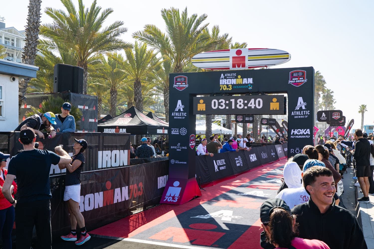 Ironman Oceanside Finish Line