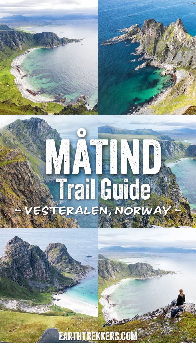 Complete hiking guide for Matind and the Stave Bleik Coastal Trail on the Vesteralen Islands, Norway.