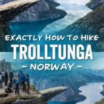Exactly how to hike Trolltunga, with a step-by-step trail guide, where to park, photos, trail stats, cost, and if you can do this hike with kids.
