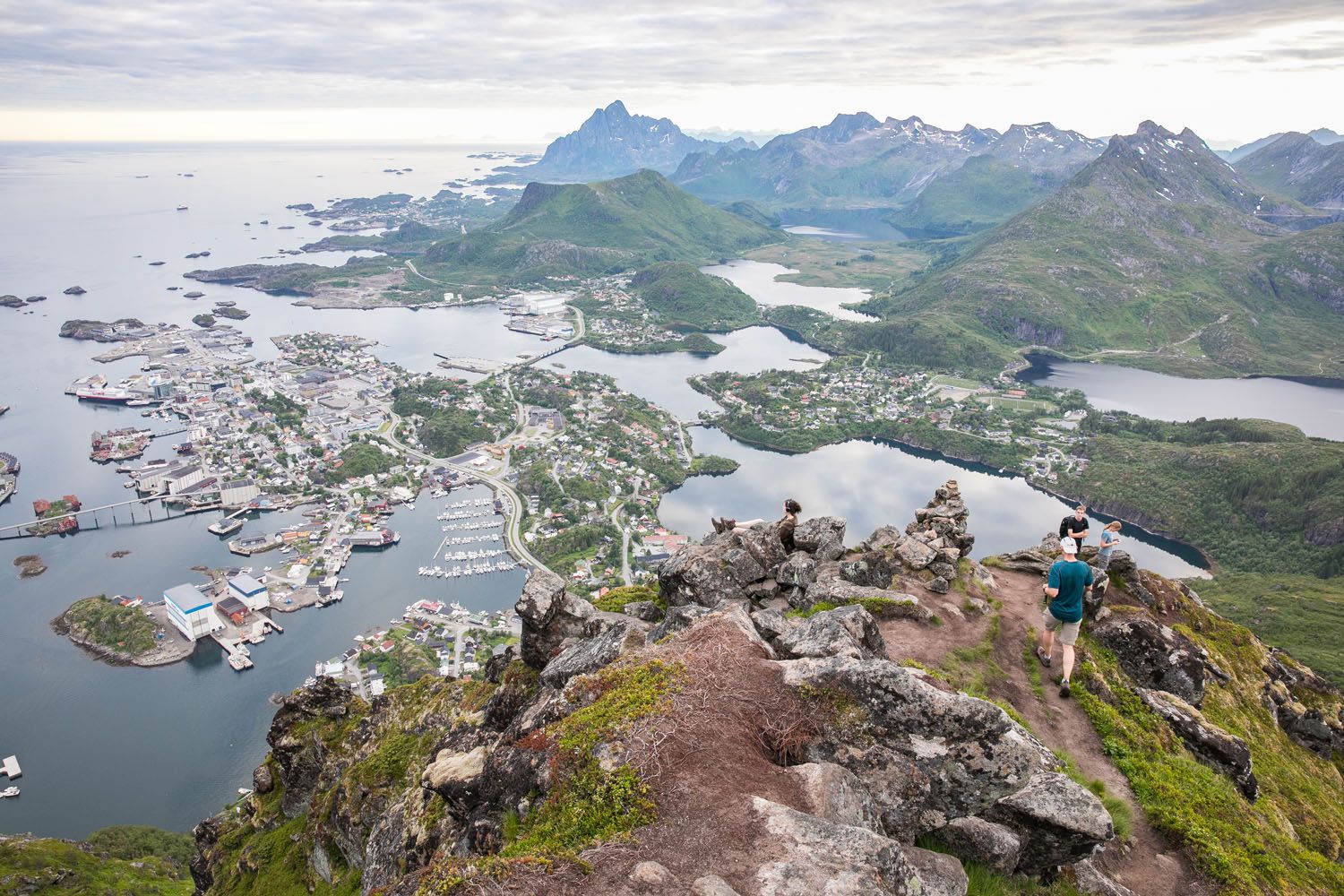 View of Svolvaer from Floya