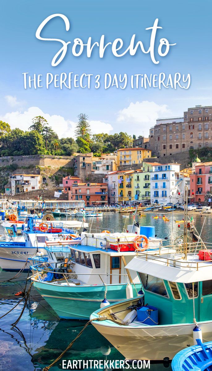 3 Day Itinerary Sorrento Italy