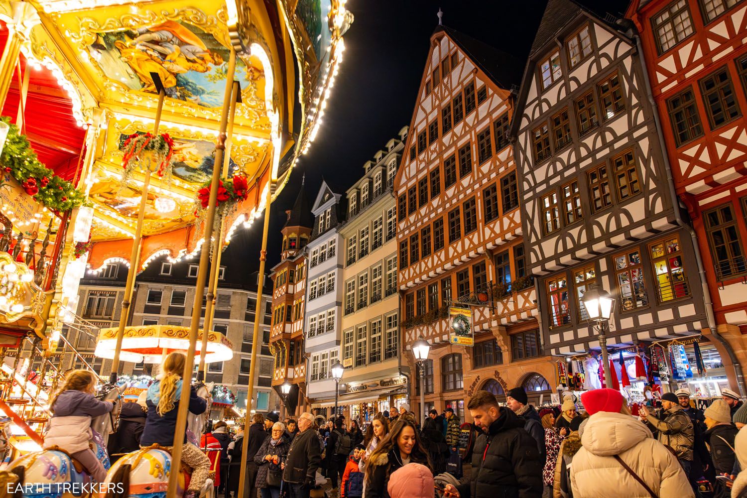 Frankfurt Christmas Market at Night