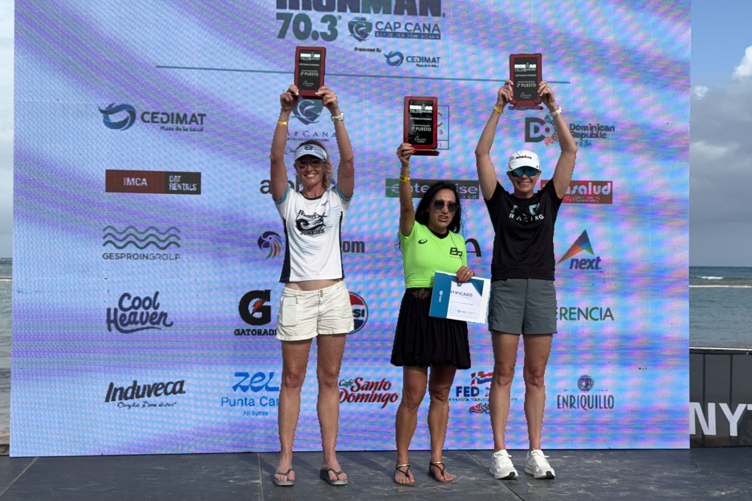 Julie Podium Ironman Cap Cana