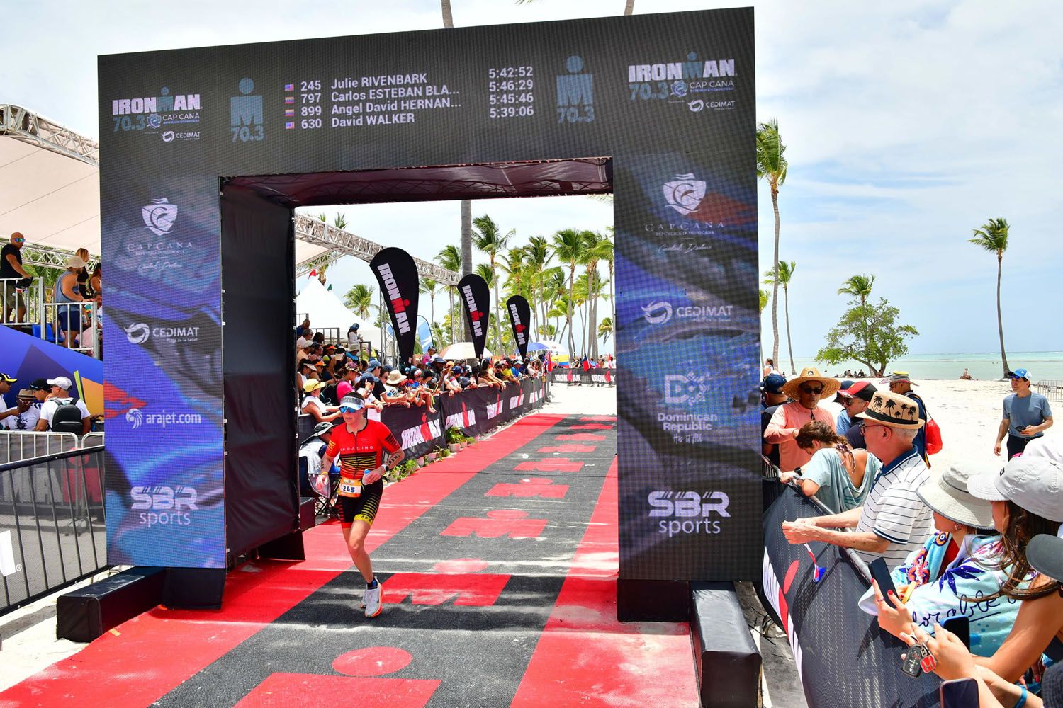 Julie at Finish Line Cap Cana