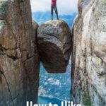 Kjeragbolten hike, Norway. Step-by-step trail guide, photos, how to get there, parking, tips, where to stay, hiking with kids, and more.