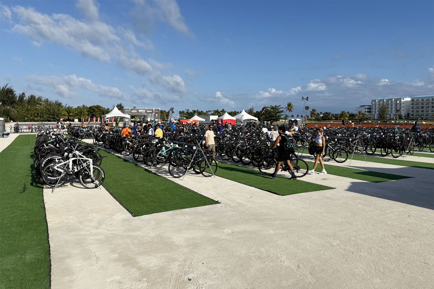 Racking Bikes at Ironman Cap Cana
