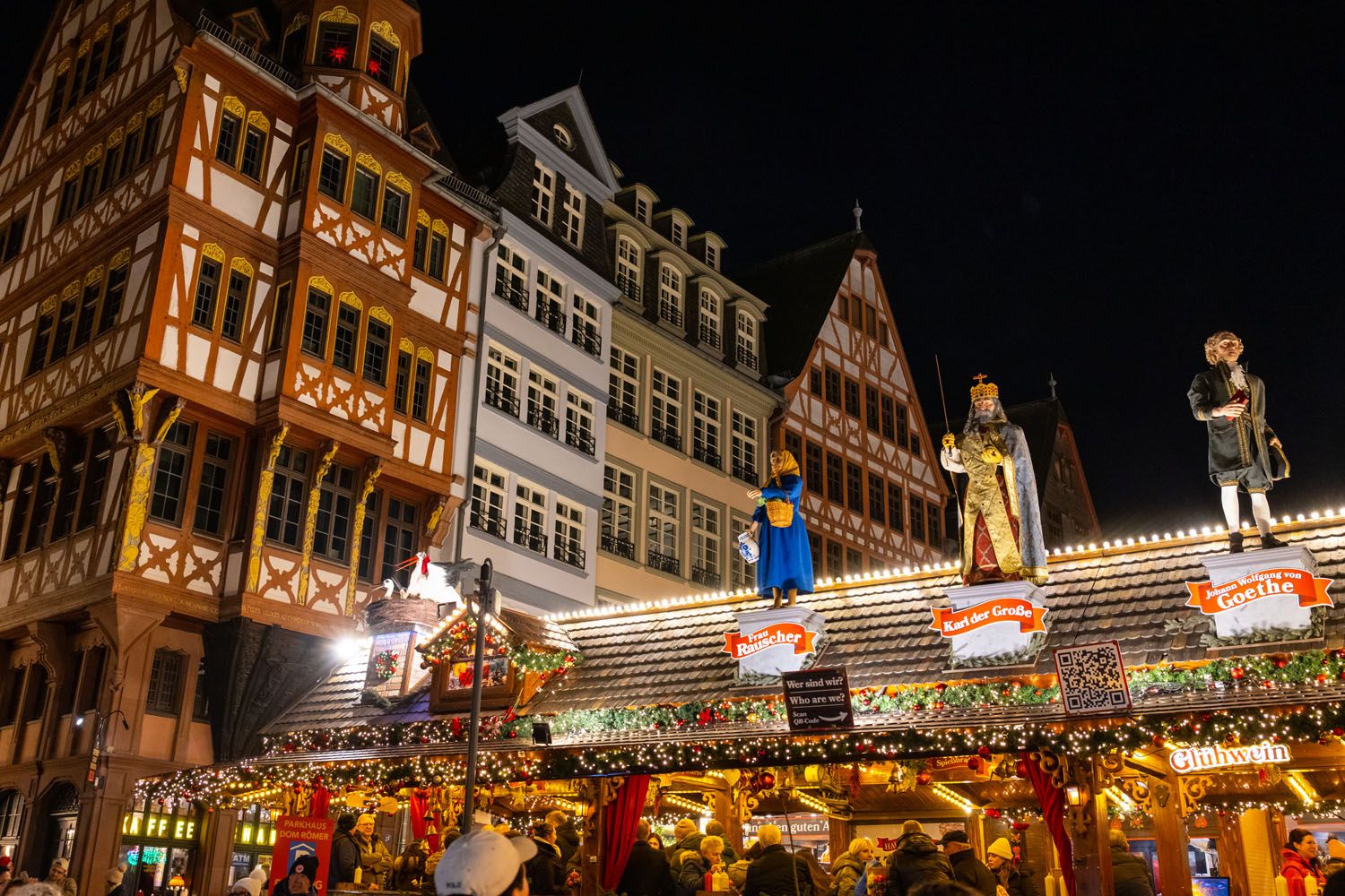 Römerberg Market at Night