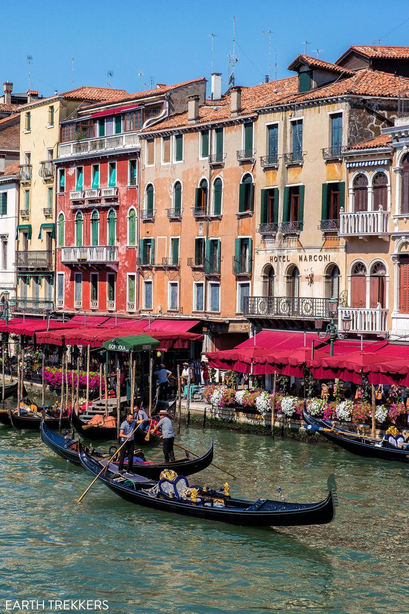Venice Grand Canal and Gondolas