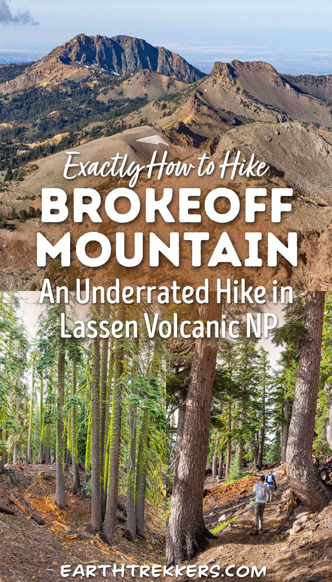 Here's how to hike the Brokeoff Mountain Trail, a quiet, underrated hike in Lassen Volcanic with sweeping summit views, including those of Lassen Peak.