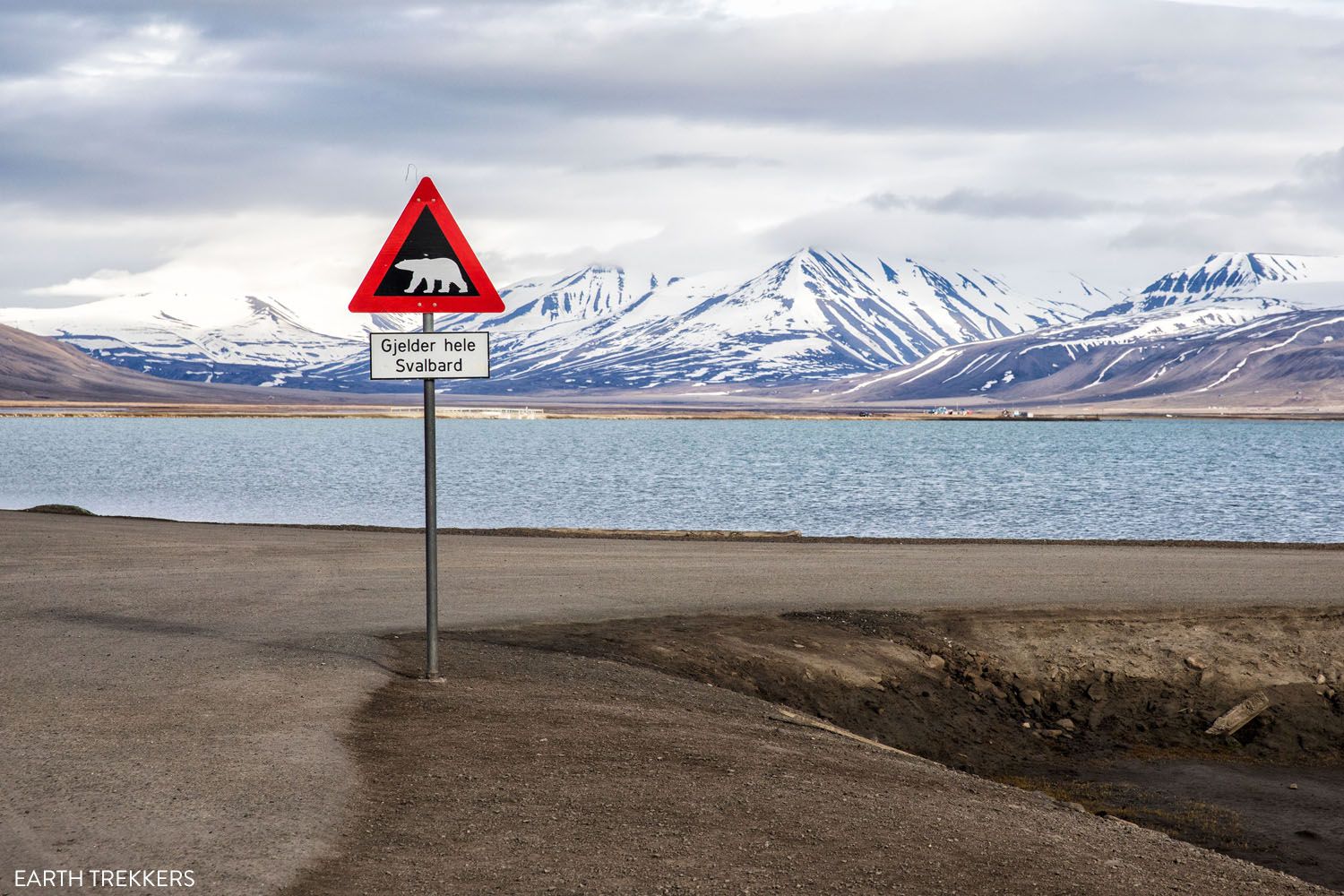 Famous Polar Bear Sign Longyearbyen Svalbard