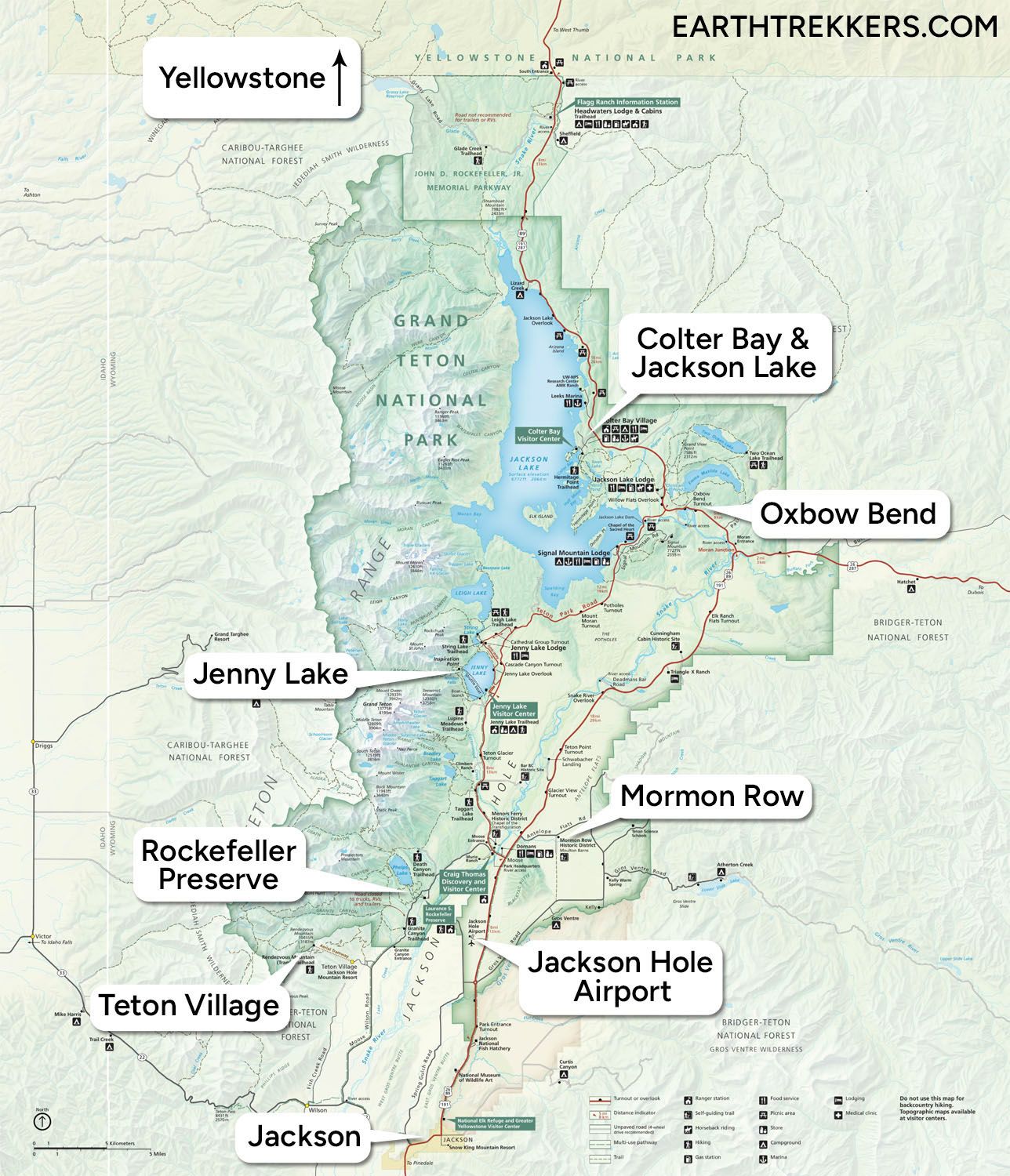 Grand Teton National Park Map