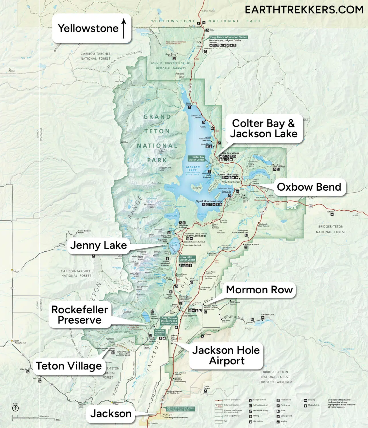 Grand Teton National Park Map