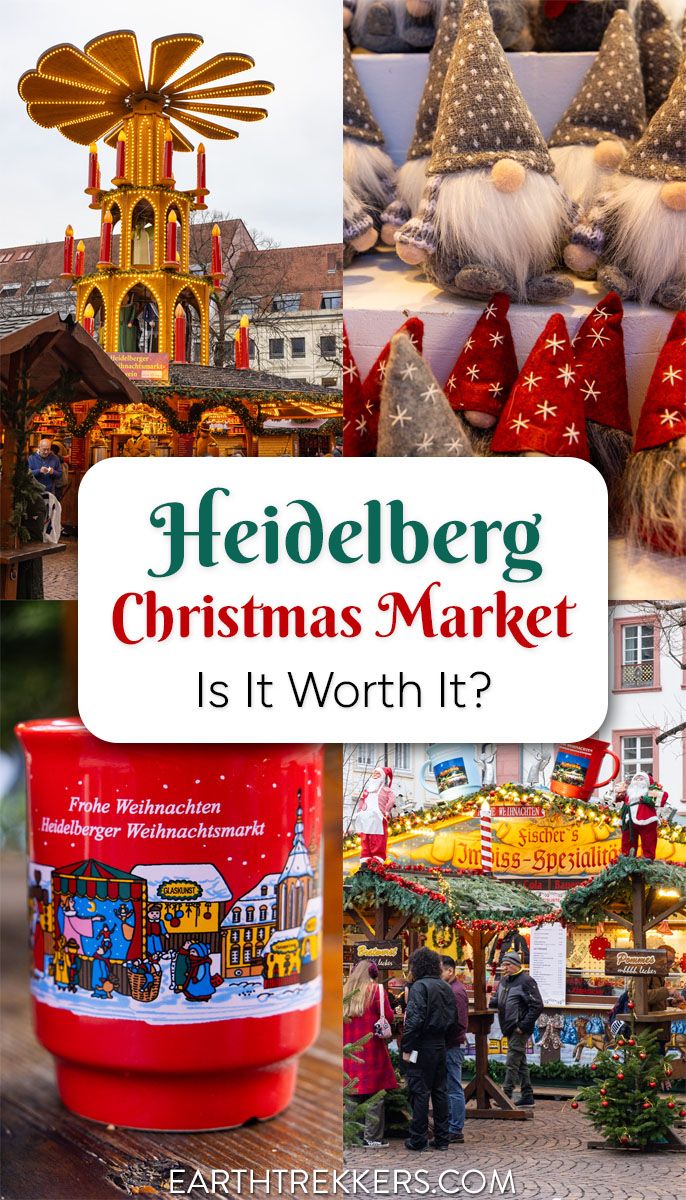 How to visit the Heidelberg Christmas Market in Germany. Best parts of the market to visit and how to add on the Heidelberg Castle and Alte Brucke.