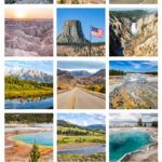 10-day US national parks road trip itinerary: Grand Teton, Yellowstone, Beartooth Highway, Bighorn Mountains, Devils Tower, Mount Rushmore, Custer State Park, Black Hills of South Dakota, Badlands and Wind Cave National Parks.