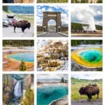 Yellowstone National Park itinerary: Visit Old Faithful, Grand Prismatic Spring, Grand Canyon of the Yellowstone, Hayden and Lamar Valleys, geyser basins, swimming holes, waterfalls, and more.