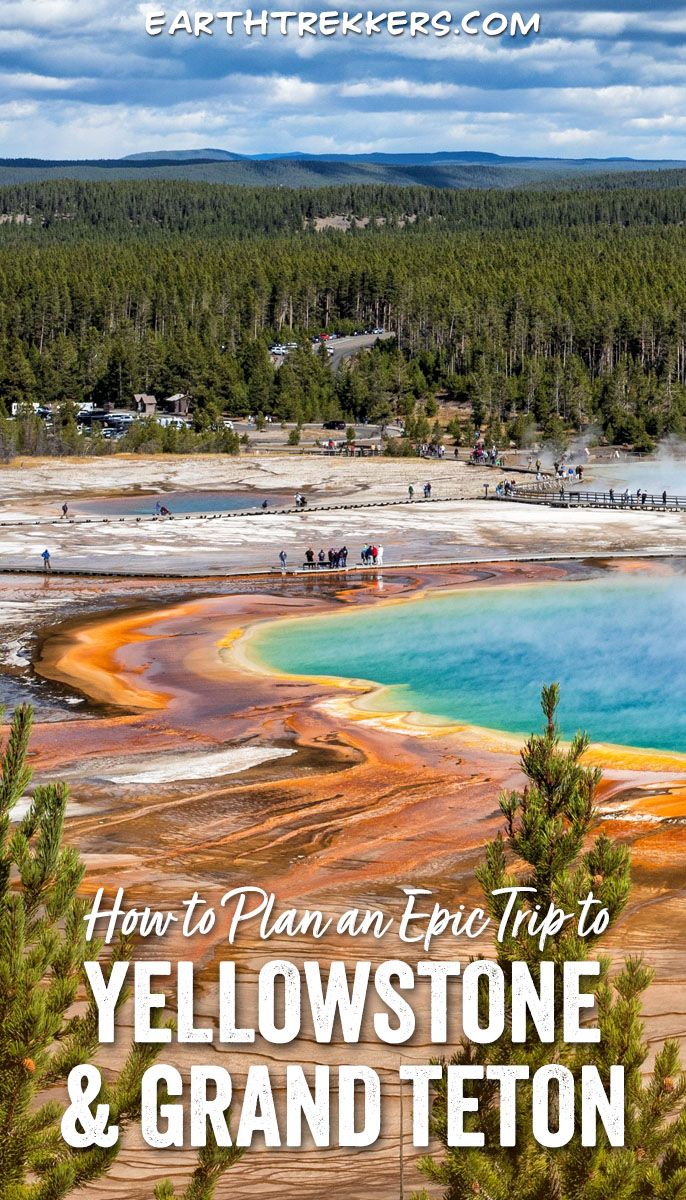 Yellowstone and Grand Teton National Park Itinerary: point-to-point or as a loop. Grand Prismatic Spring, Jenny Lake, Teton Range, Old Faithful, Jackson, and much more.