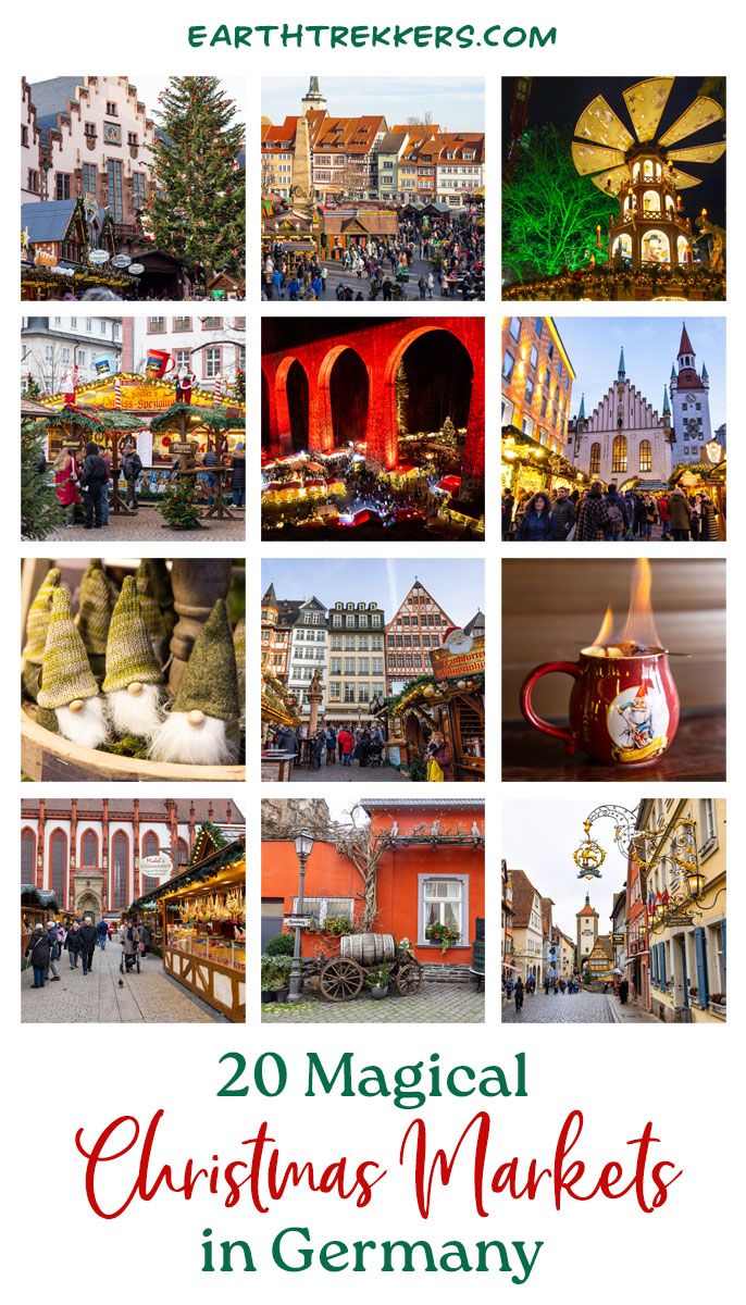 Best Christmas markets in Germany: Munich, Nuremberg, Dresden, Frankfurt, Heidelberg, Regensburg, Berlin, Trier, Cologne, Erfurt, Bamberg, Esslingen am Neckar, Stuttgart, and more.