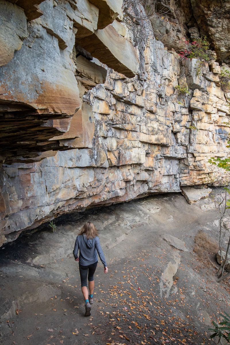 Julie Hiking in New River Gorge