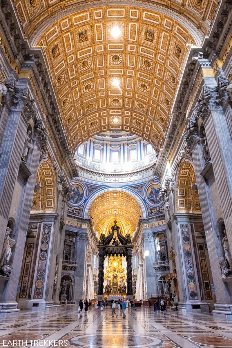 Inside St Peters Basilica