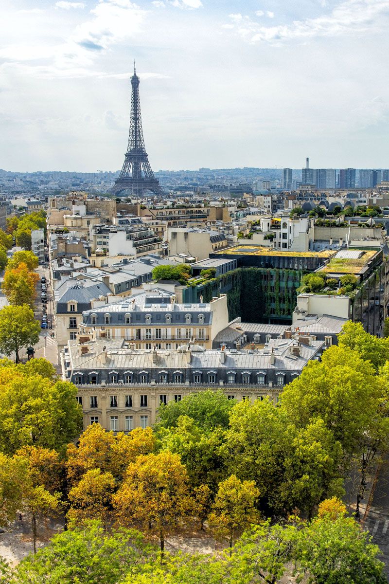 View from Arc de Triomphe