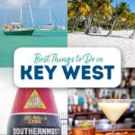 Best things to do in Key West, Florida: Mallory Square sunsets, bar hopping on Duval Street, Hemingway's House, cruising in a tiki boat, and going to the beach.